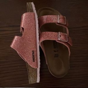 Birkenstock Pink Glitter Sandals